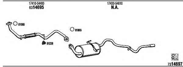 WALKER TO87003 Exhaust System